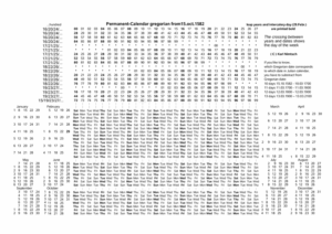 800px permanent calendar