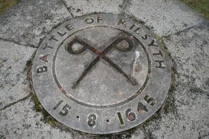 detail of the battle of kilsyth monument at colzium house estate (geograph 2177772)