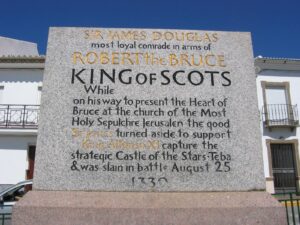 james douglas memorial plaque in teba, andalucia