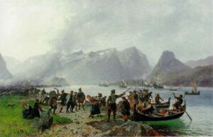 landing of scots at romsdal