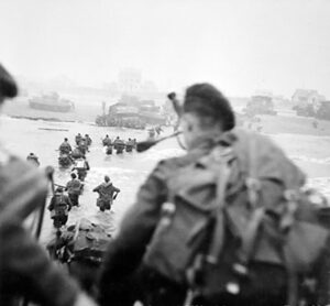 landing on queen red beach, sword area