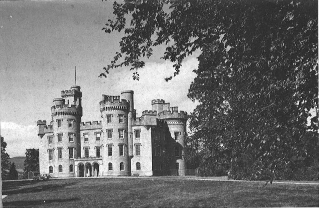 cluny castle 1966 bw