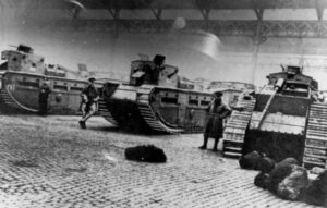 1919 battle of george square tanks and soldiers