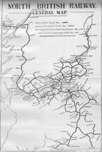map of north british railway 1920